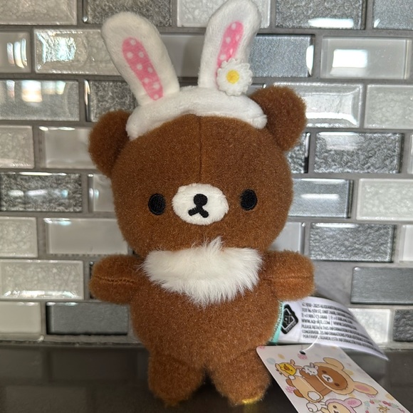 🐰San-X Rilakkuma CHAIROIKOGUMA Bunny Standing Plush Kawaii Limited Edition / NEW - Picture 2 of 16